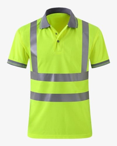 Hi Vis Visibility Short Sleeve Crew Neck T-Shirt