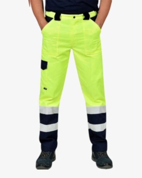 High Visibility Protection Safety Work Trouser – Yellow