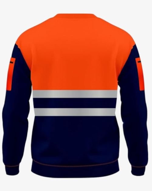 Hi Viz Crew Neck Safety Sweatshirt – Orange
