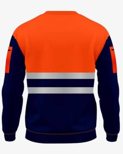 Hi Viz Crew Neck Safety Sweatshirt – Orange