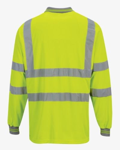Hi Viz Long Sleeve Polo Mens Shirts – Yellow