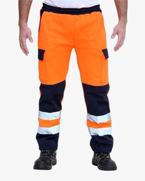 Hi Viz Two Tone Jogging Bottoms Safety Trousers