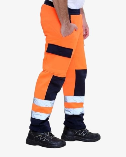 Hi Viz Two Tone Jogging Bottoms Safety Trousers